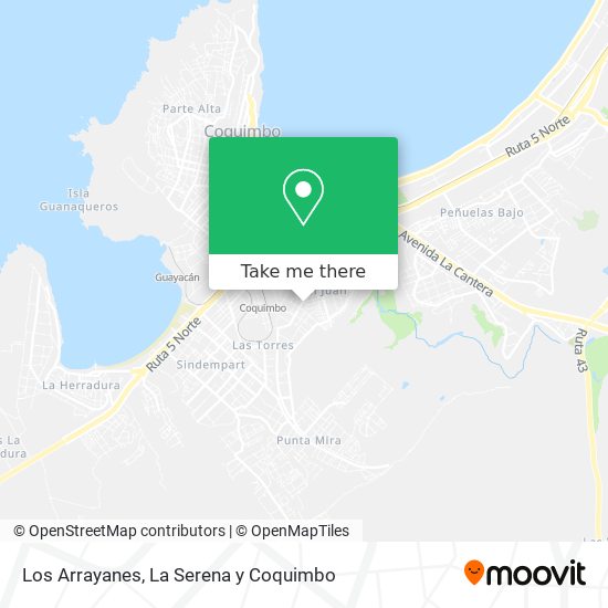 Los Arrayanes map