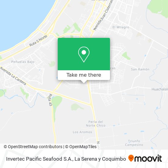 Invertec Pacific Seafood S.A. map