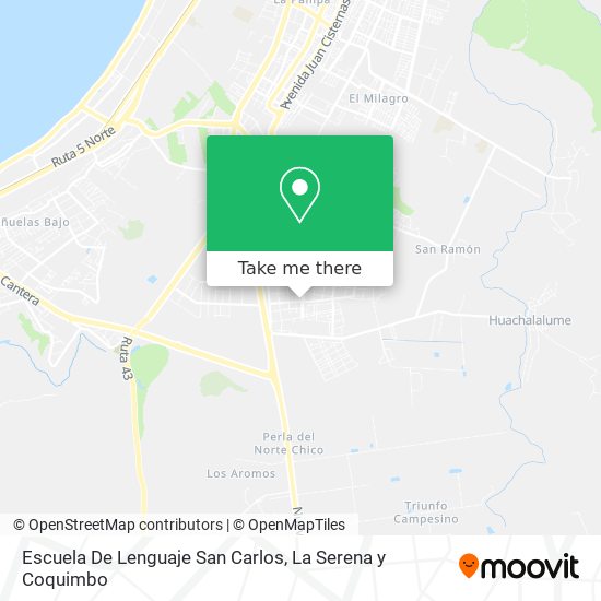 Mapa de Escuela De Lenguaje San Carlos