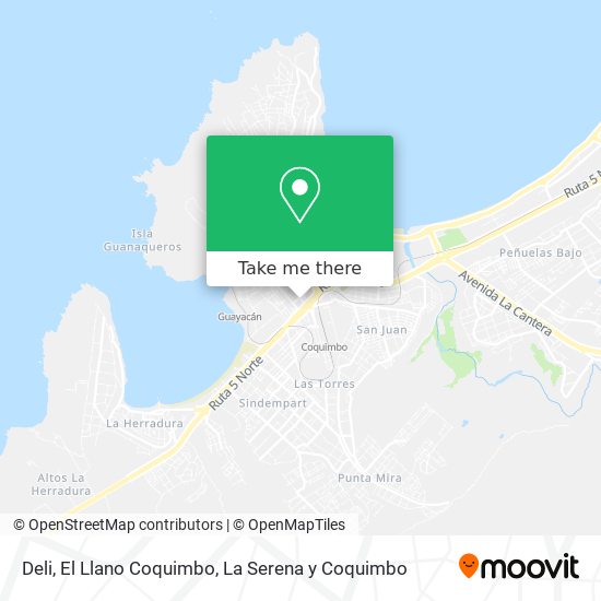 Mapa de Deli, El Llano Coquimbo