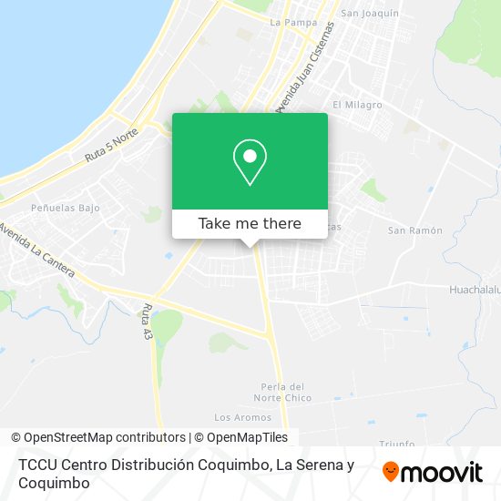 TCCU Centro Distribución Coquimbo map