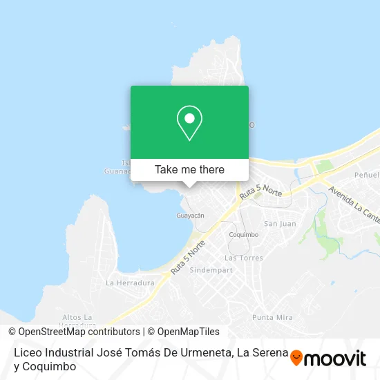 Liceo Industrial José Tomás De Urmeneta map