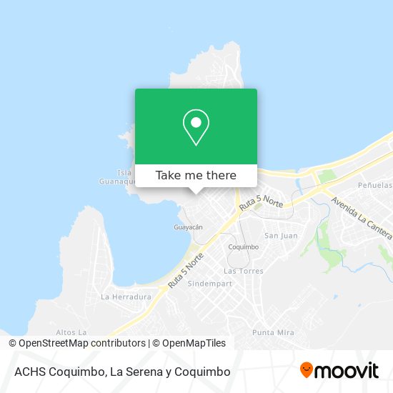 ACHS Coquimbo map