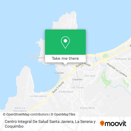 Centro Integral De Salud Santa Javiera map