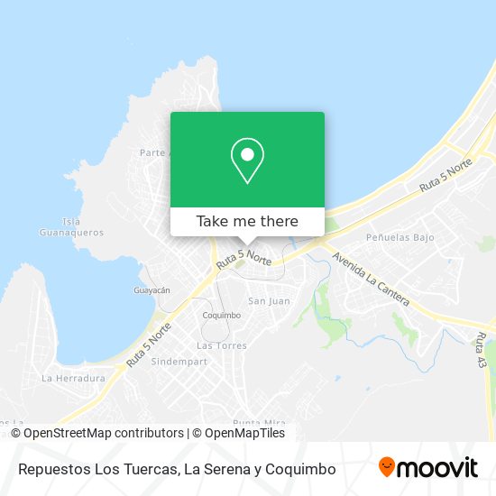 Repuestos Los Tuercas map