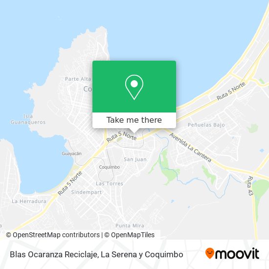 Mapa de Blas Ocaranza Reciclaje