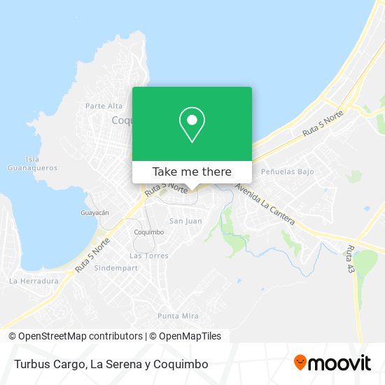 Turbus Cargo map