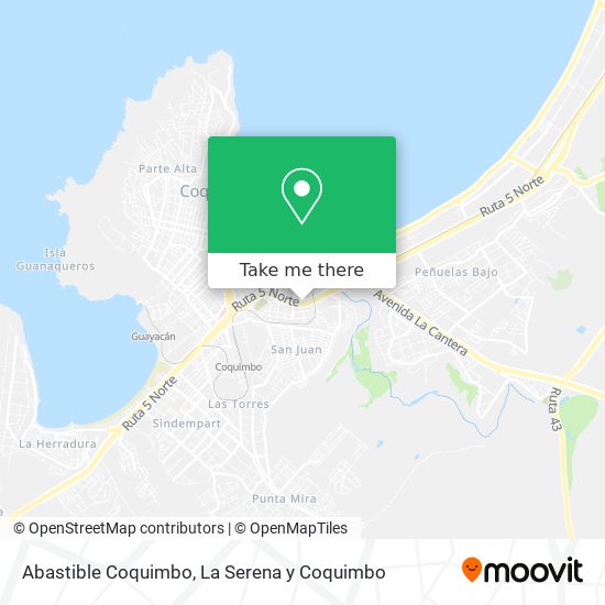 Abastible Coquimbo map