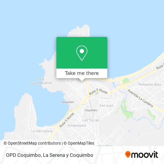 Mapa de OPD Coquimbo