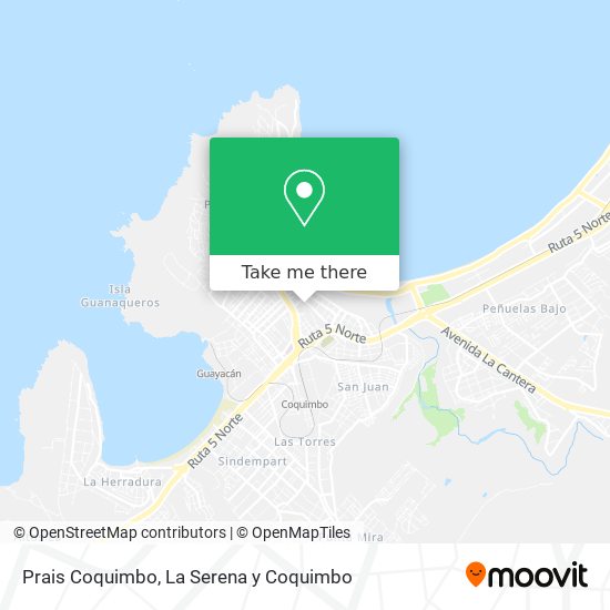 Prais Coquimbo map