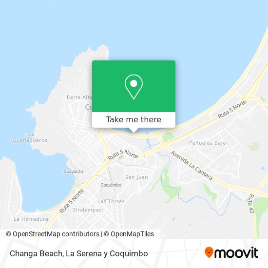 Changa Beach map