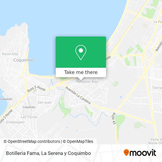 Mapa de Botilleria Fama