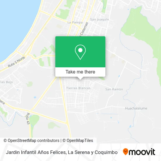 Jardin Infantil Años Felices map