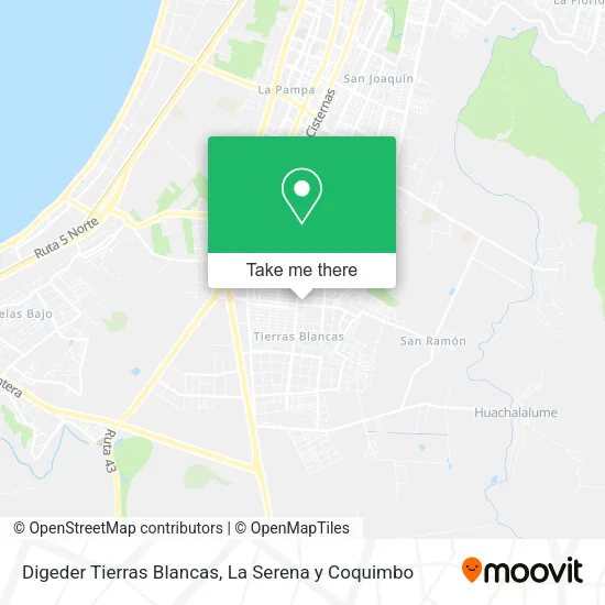 Digeder Tierras Blancas map