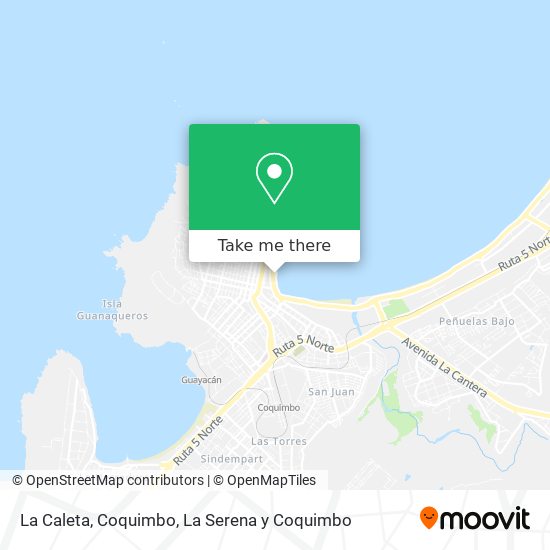 La Caleta, Coquimbo map