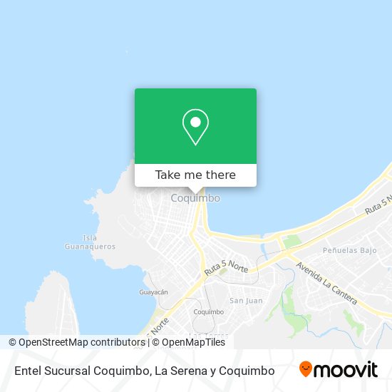 Entel Sucursal Coquimbo map