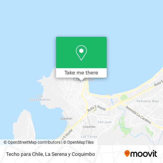 Techo para Chile map