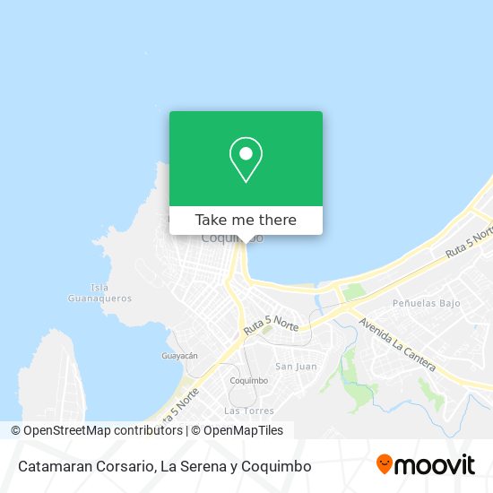 Catamaran Corsario map