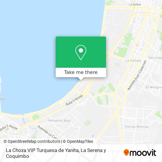 Mapa de La Choza VIP Turquesa de Yanita