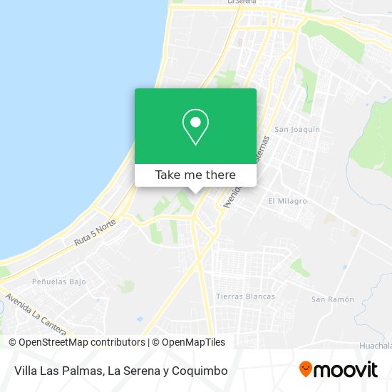 Villa Las Palmas map