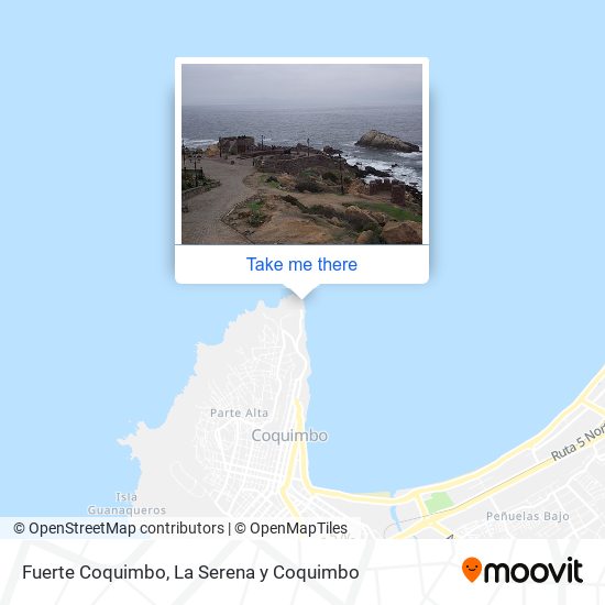 Fuerte Coquimbo map