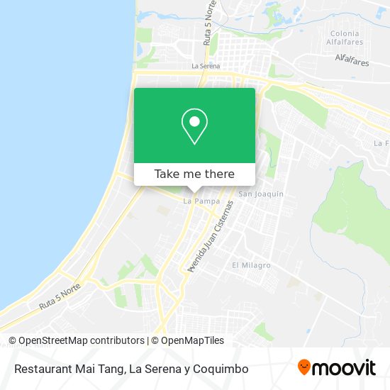 Mapa de Restaurant Mai Tang