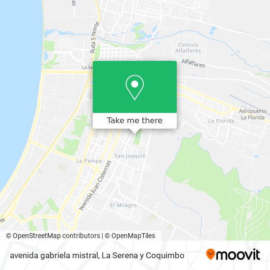 avenida gabriela mistral map