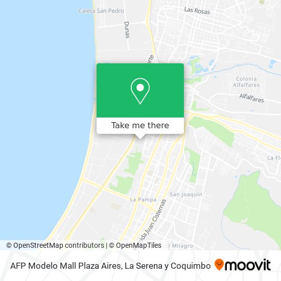 AFP Modelo Mall Plaza Aires map