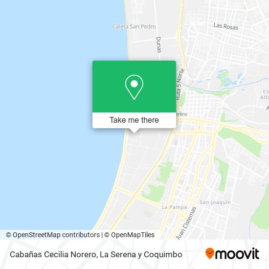 Cabañas Cecilia Norero map