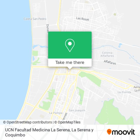 UCN Facultad Medicina La Serena map