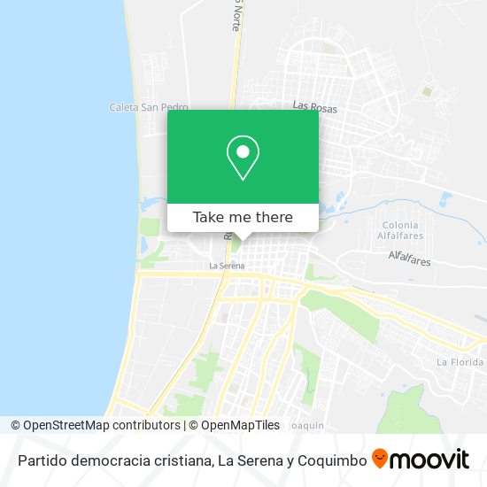 Partido democracia cristiana map