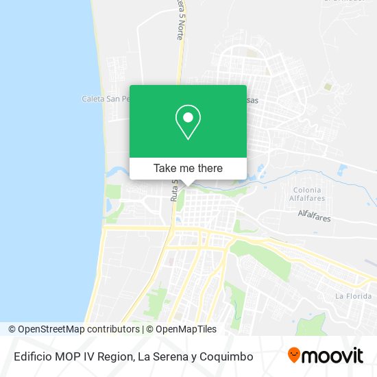 Edificio MOP IV Region map