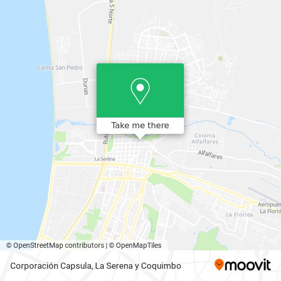 Corporación Capsula map