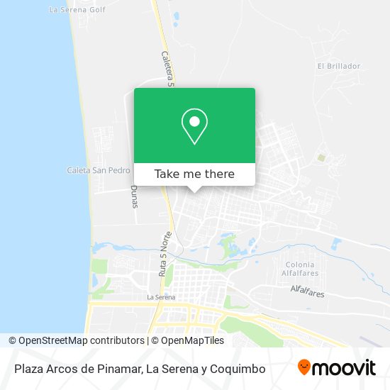 Mapa de Plaza Arcos de Pinamar