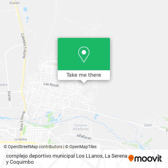 complejo deportivo municipal Los LLanos map