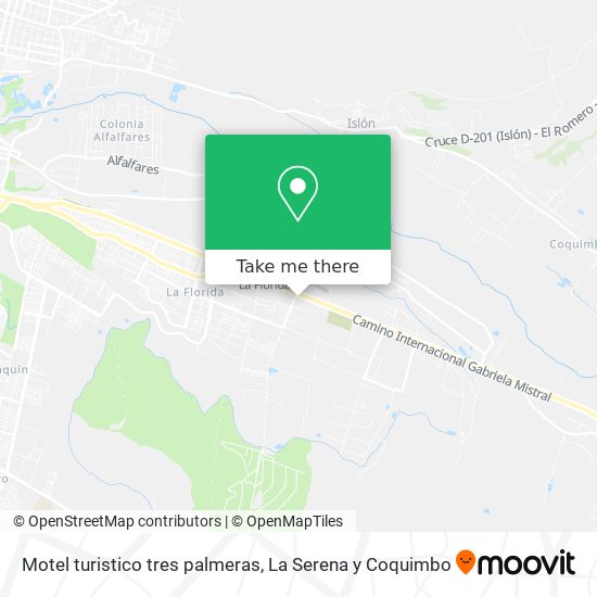 Mapa de Motel turistico tres palmeras