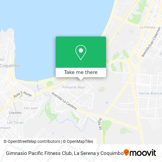 Mapa de Gimnasio Pacific Fitness Club