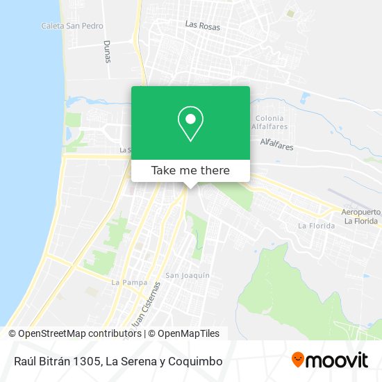 Raúl Bitrán 1305 map
