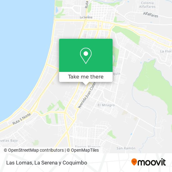 Las Lomas map