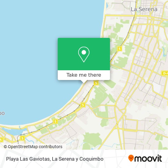 Mapa de Playa Las Gaviotas