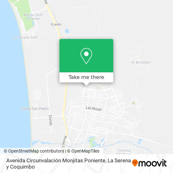 Avenida Circunvalación Monjitas Poniente map