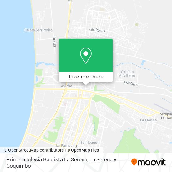 Mapa de Primera Iglesia Bautista La Serena