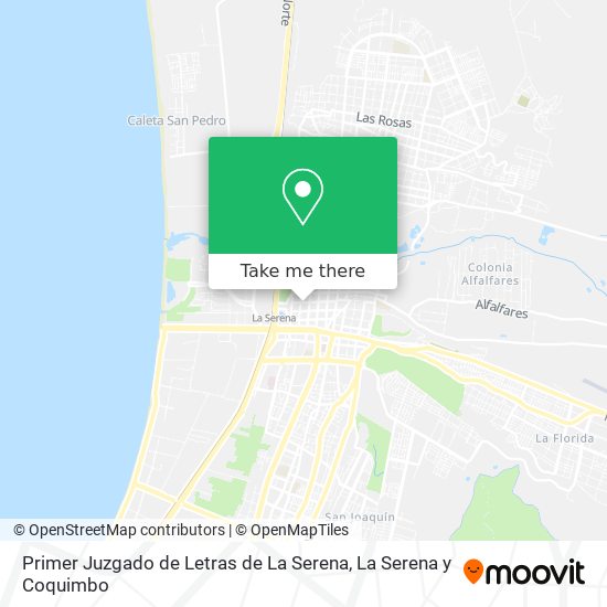 Primer Juzgado de Letras de La Serena map