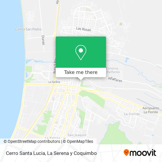 Cerro Santa Lucia map