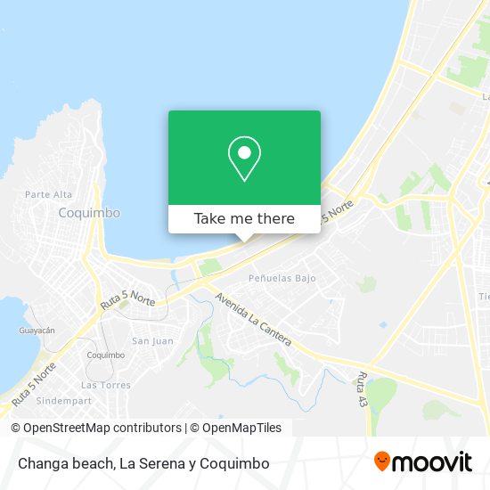 Changa beach map
