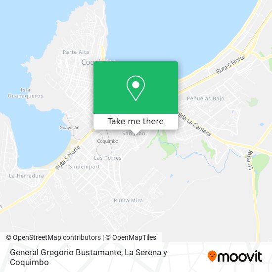 General Gregorio Bustamante map