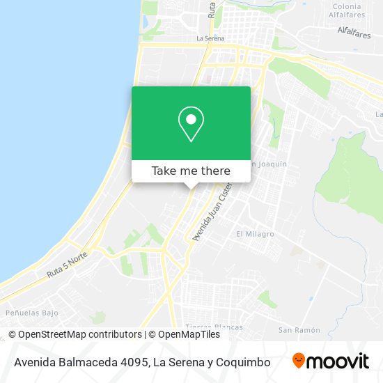 Avenida Balmaceda 4095 map