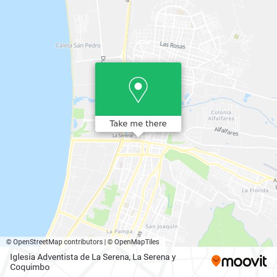 Mapa de Iglesia Adventista de La Serena