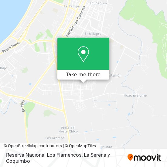 Reserva Nacional Los Flamencos map