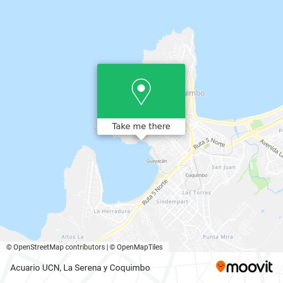 Mapa de Acuario UCN